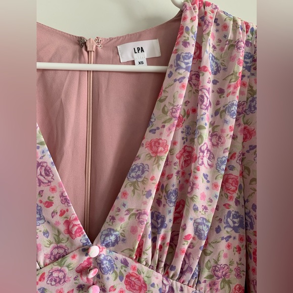 LPA Iga Dress in Devon Floral XS Never Worn with Original Tags - Picture 3 of 9
